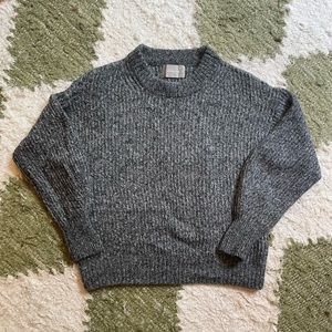 Everlane Alpaca Crewneck Sweater — Size XS, Heather Charcoal